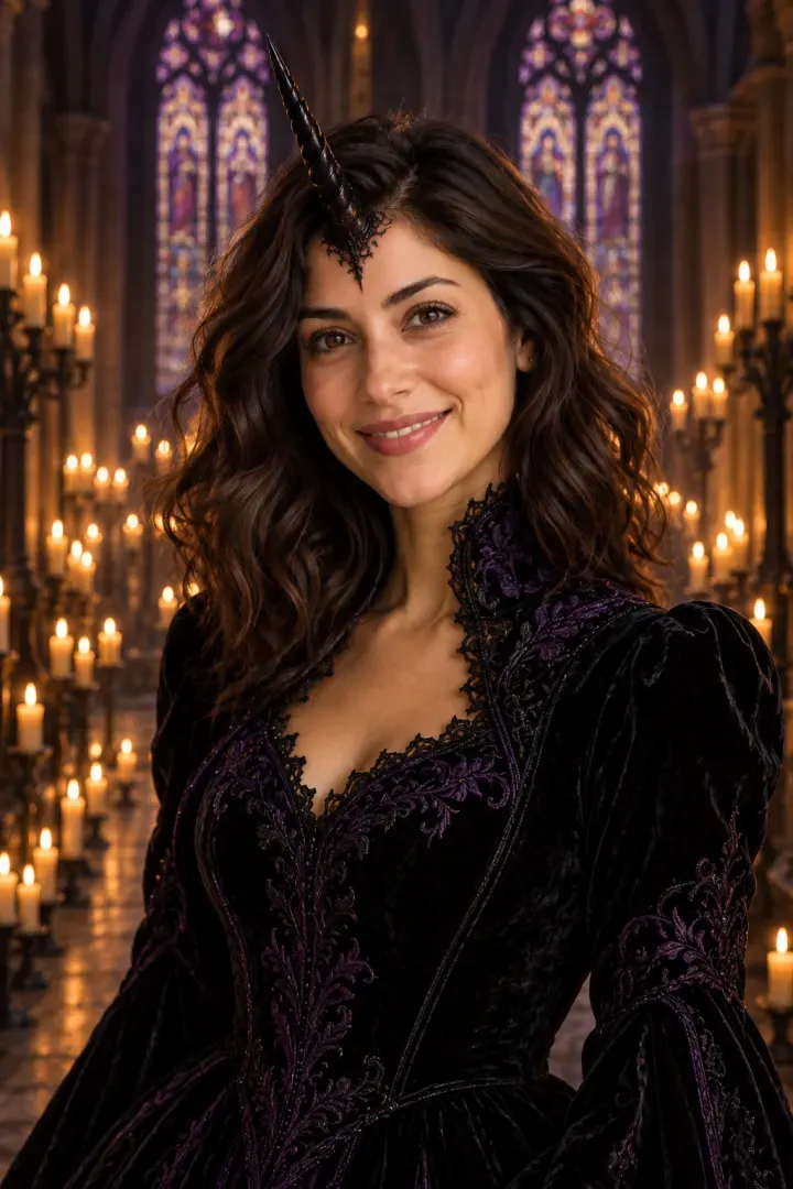 Midnight Candle Gown