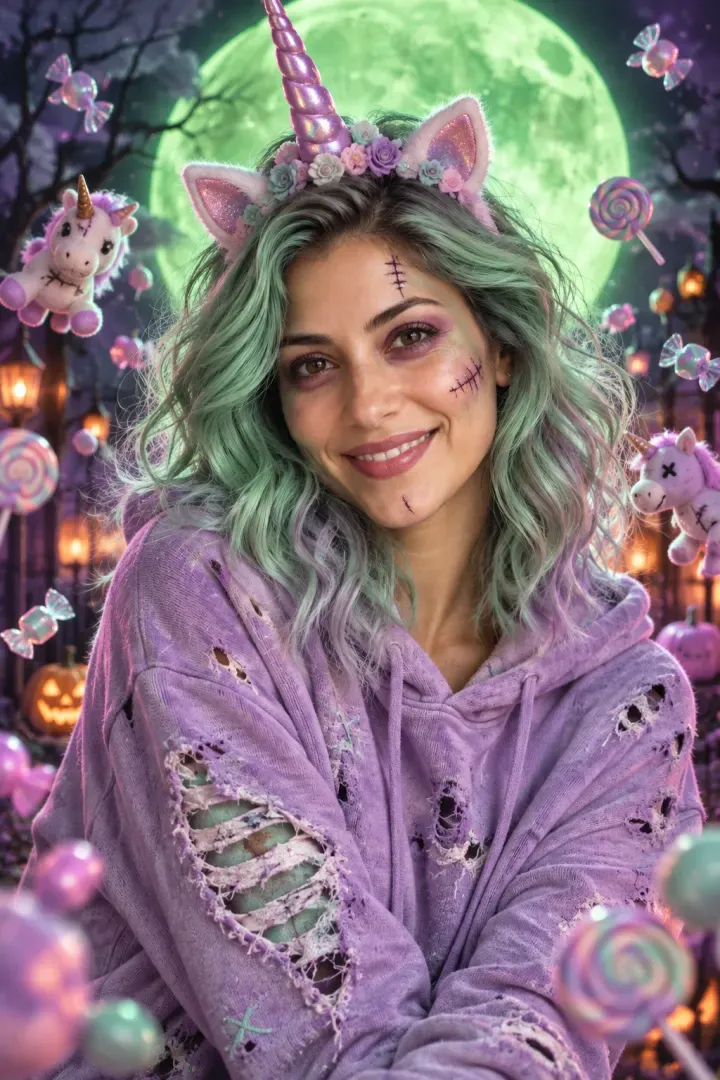 Candy Zombie Portrait