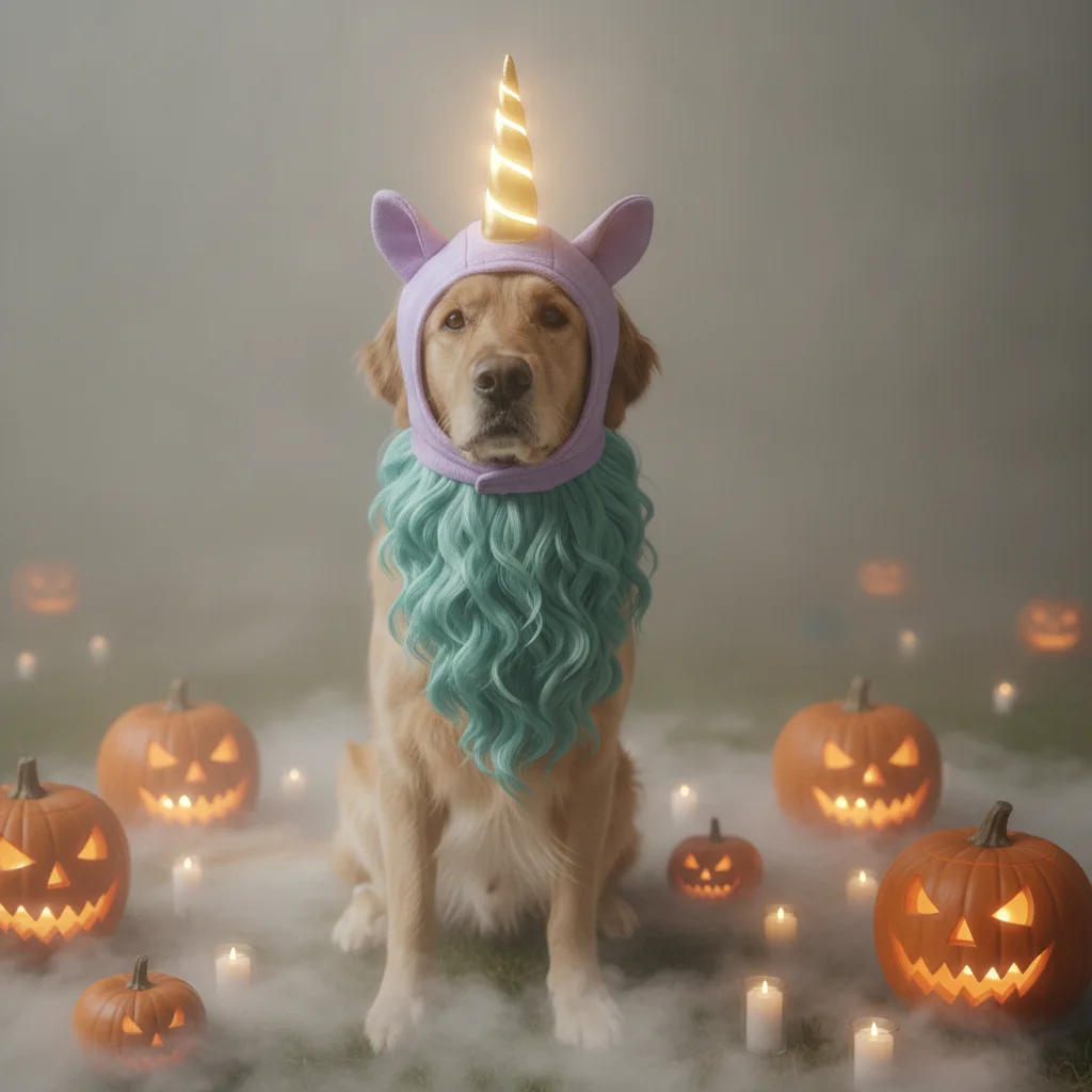 Candlelit Fog Unicorn Pet